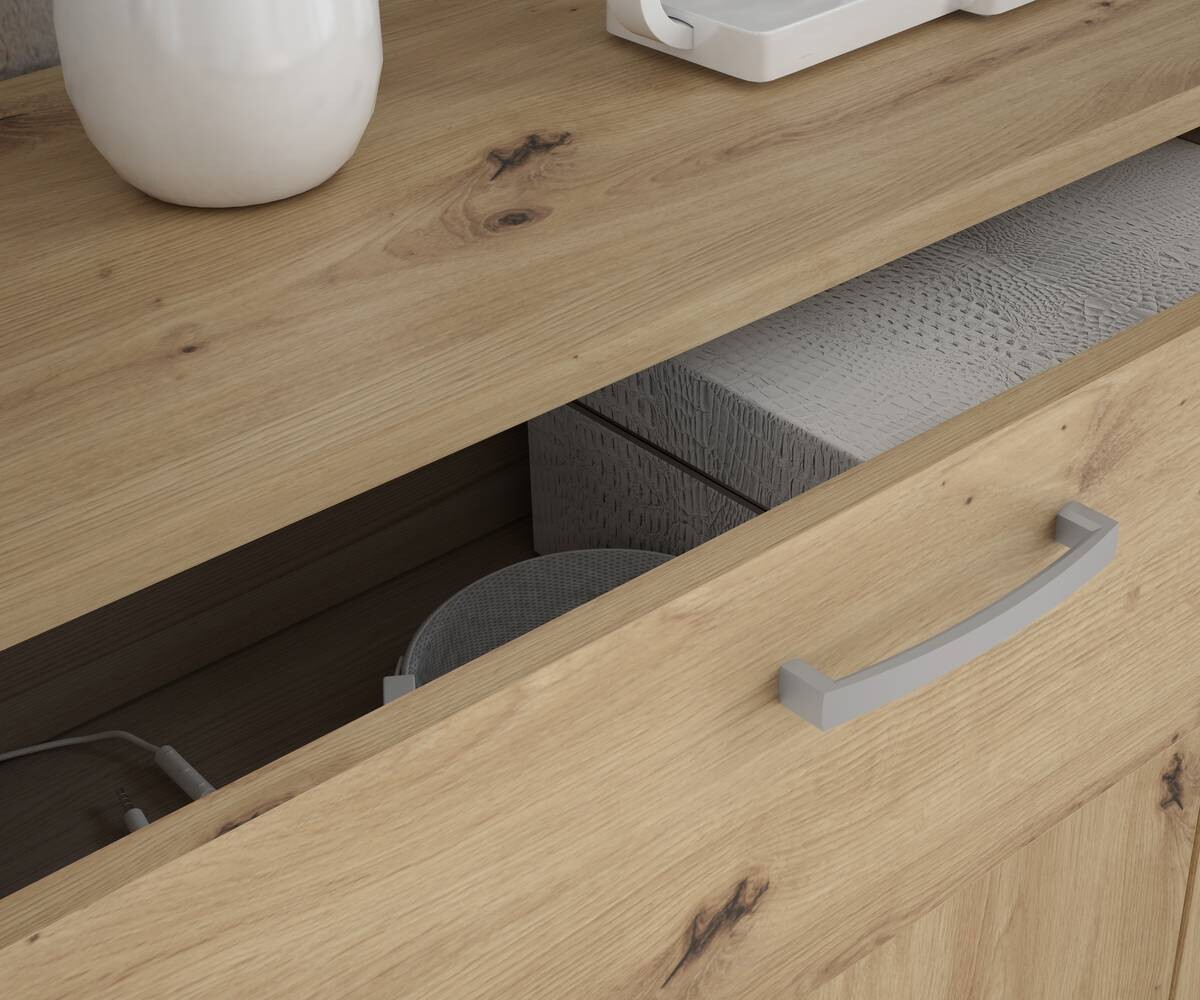 Kommode Eiche Artisan Nachbildung B/H/T: ca. 139x121x35 cm