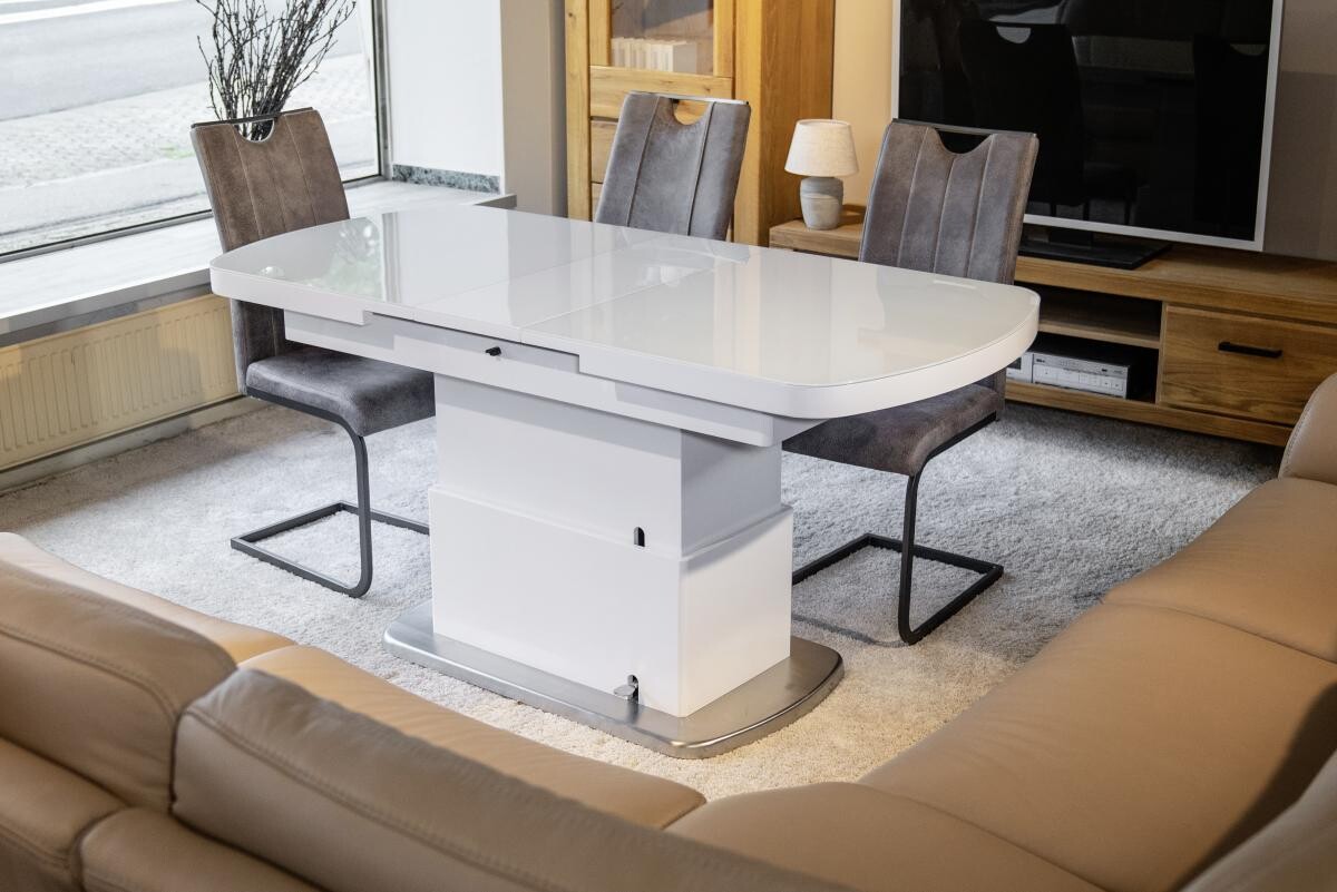 Couchtisch Levi weiß MDF B/H/T: ca. 135x50x75 cm