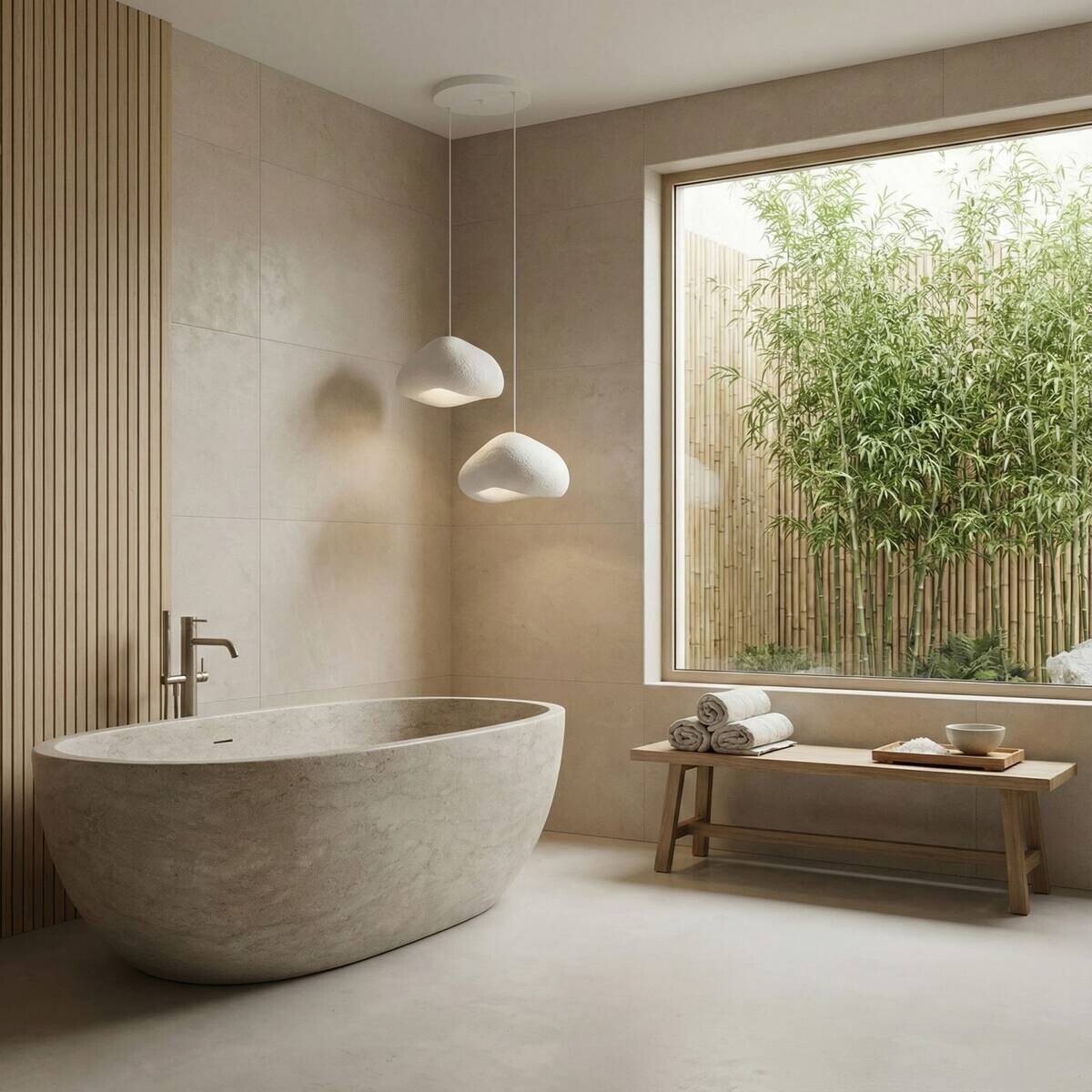 Opviq Pendelleuchte weiß Metall Fiberglas B/T/L: ca. 50x46x50 cm E27 2 Brennstellen