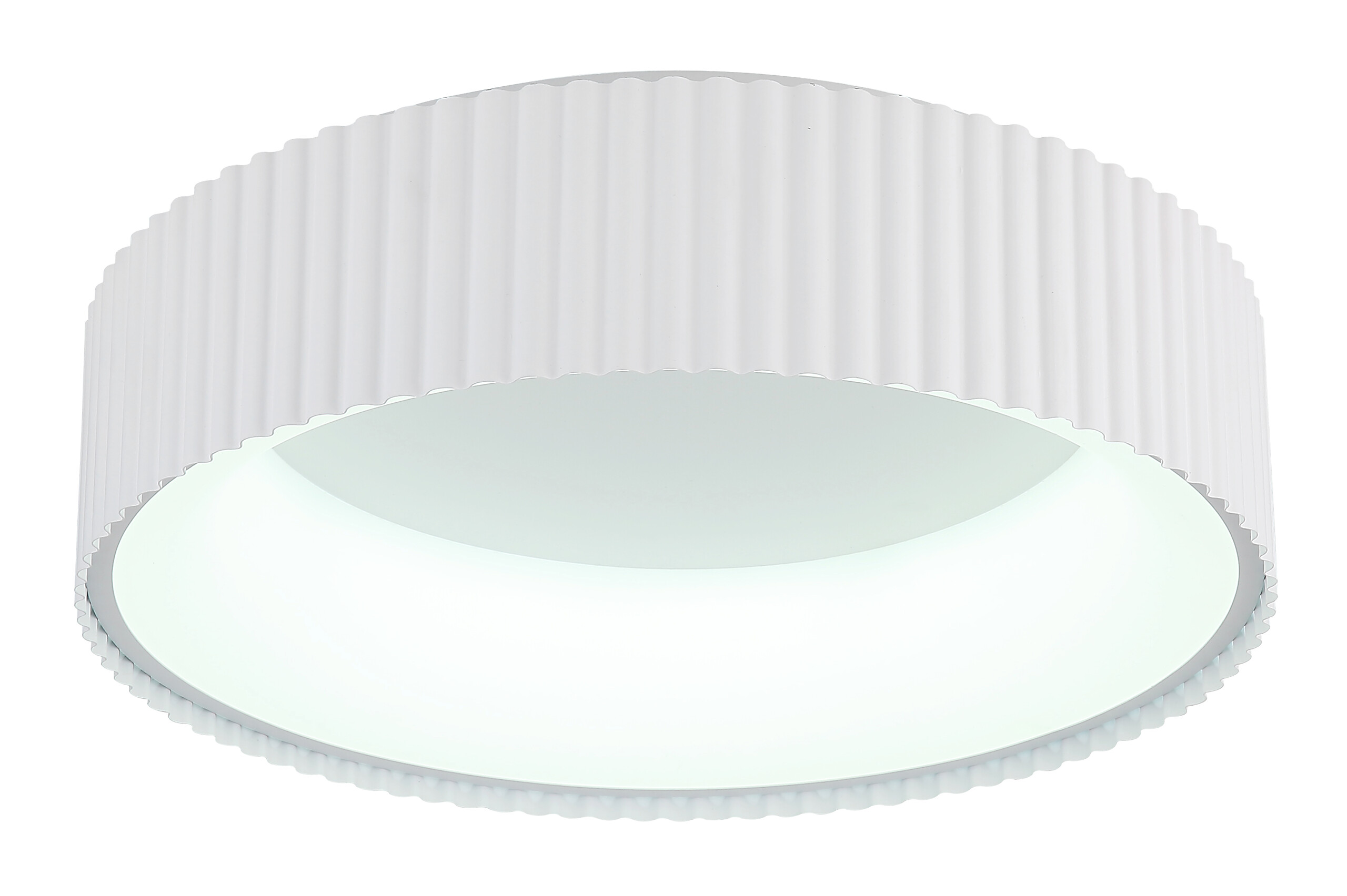 GLOBO LED-Deckenleuchte Opal weiß Metall Acryl H/D: ca. 13x46 cm 1 Brennstellen