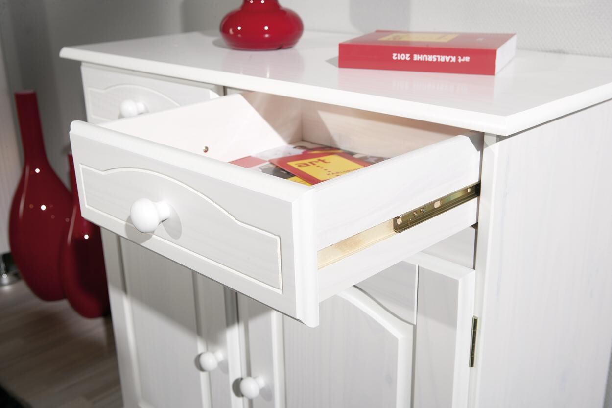 Kommode Lovi weiß lackiert B/H/T: ca. 88x87x43 cm