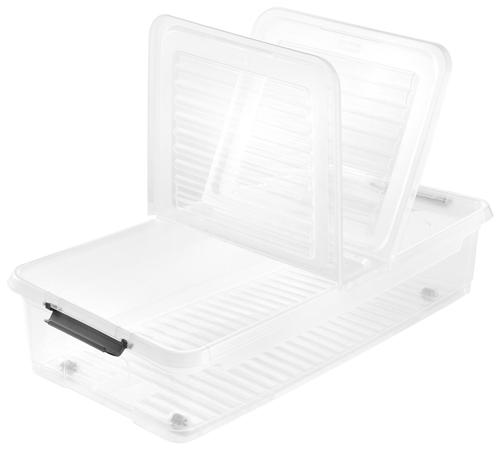 Aufbewahrungsbox transparent B/T/L: ca. 38x77x38 cm