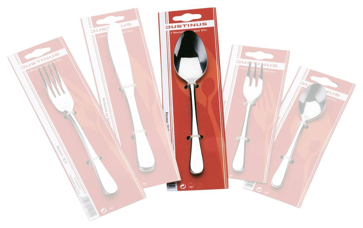 JUSTINUS Besteck silber Edelstahl 3 tlg.