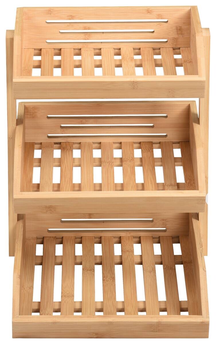 POCOline Etagere natur Bambus B/H/L: ca. 35x20x37,5 cm