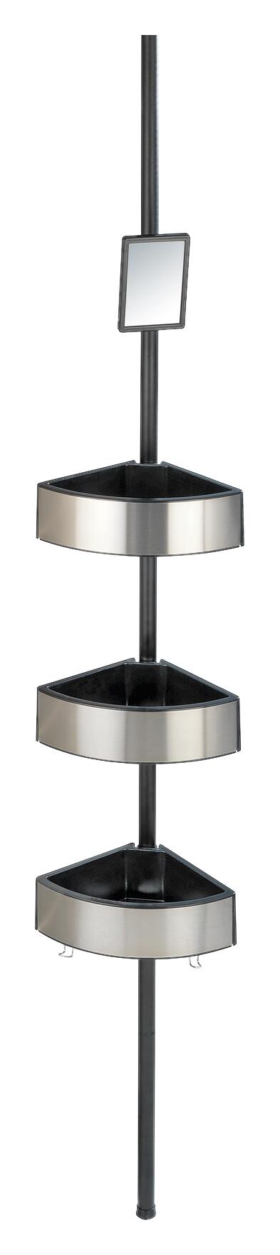 Teleskop Duschecke schwarz Kunststoff H/D: ca. 260x2,5 cm