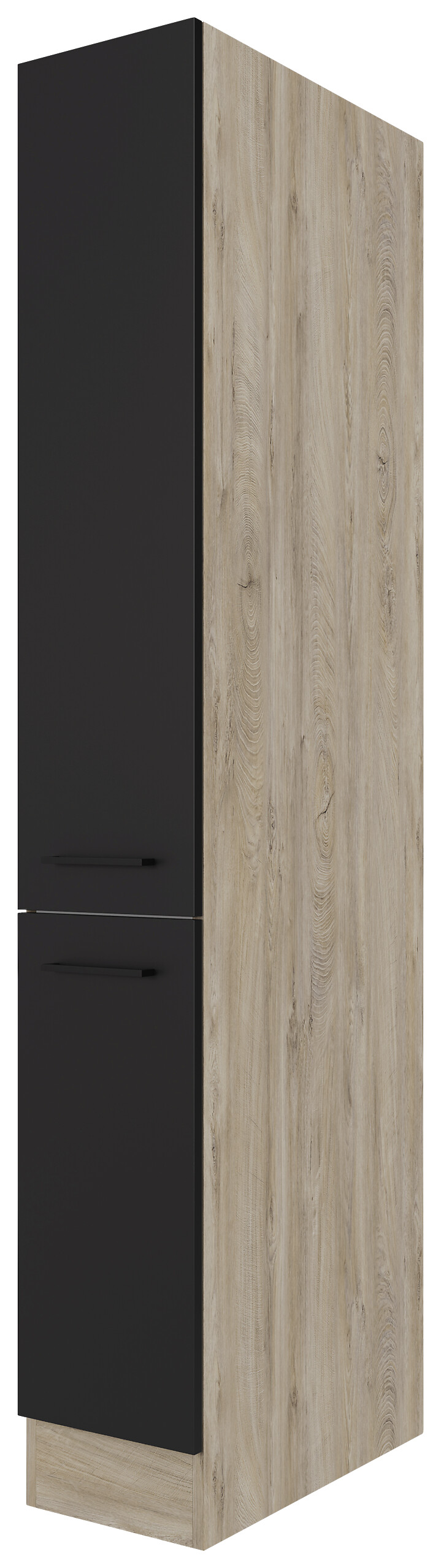 Apothekerschrank Capri schwarz matt B/H/T: ca. 30x200x57 cm