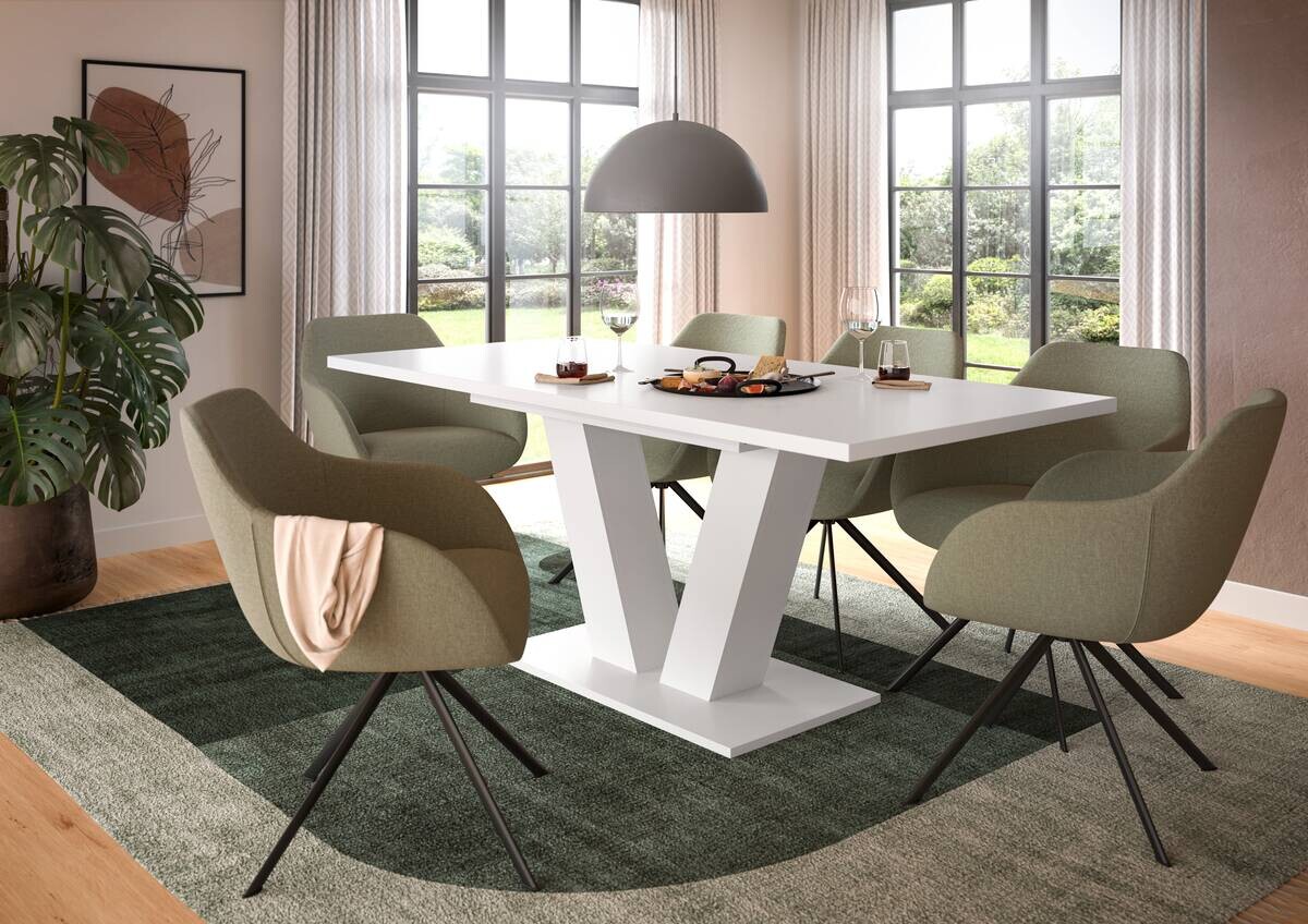 Esstisch MOTION weiß B/H/T: ca. 150x76x90 cm