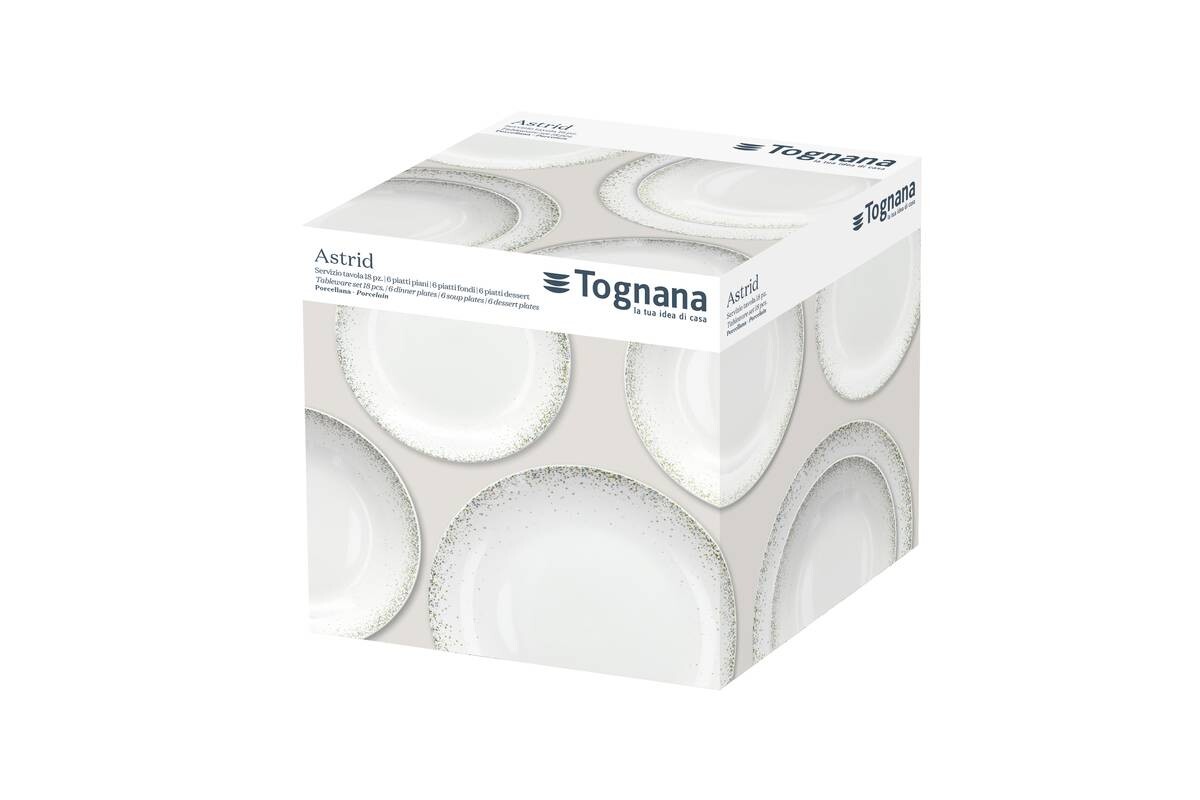 TOGNANA Tafelservice Madison Astrid multicolor Porzellan 18 tlg.