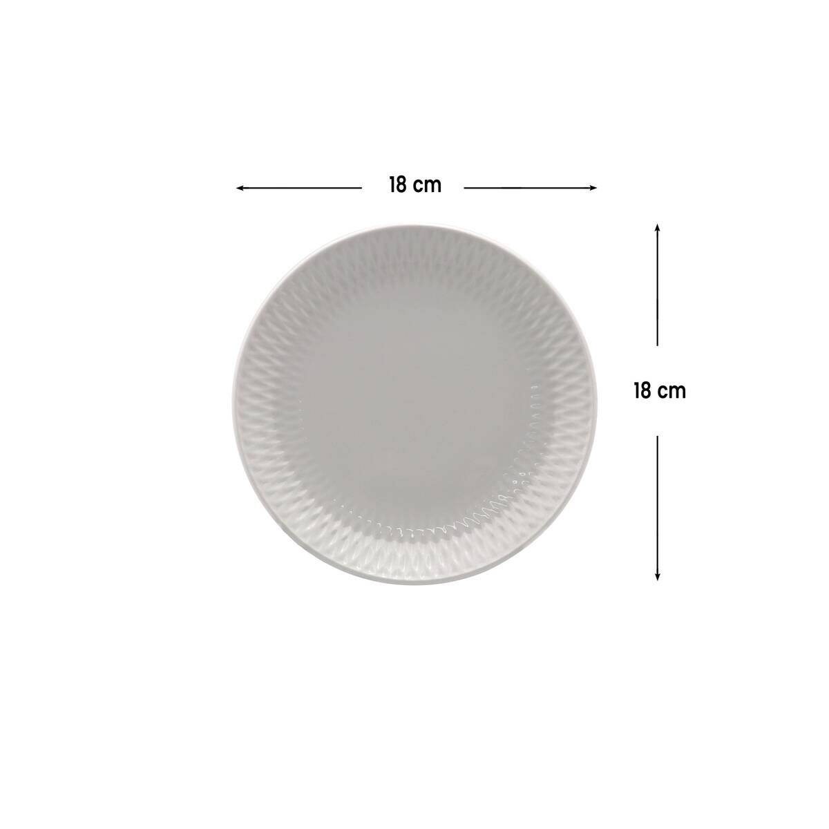 Dessertteller weiß Porzellan D: ca. 18 cm