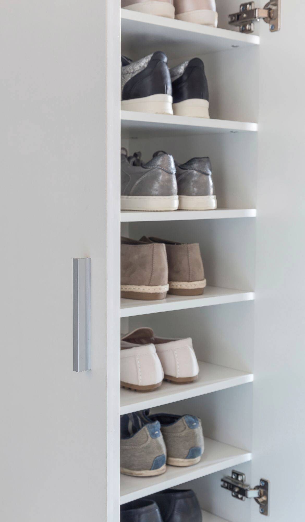 Schuhschrank weiß B/H/T: ca. 55x108x35 cm