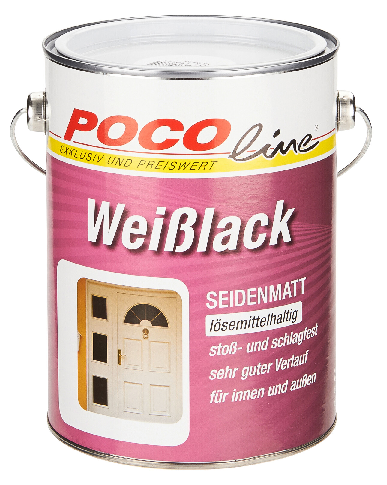 POCOline Weißlack weiß seidenmatt ca. 2,5 l
