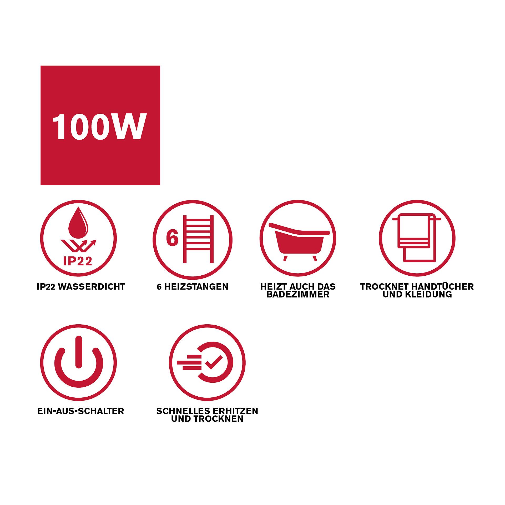 Handtuchwärmer silber