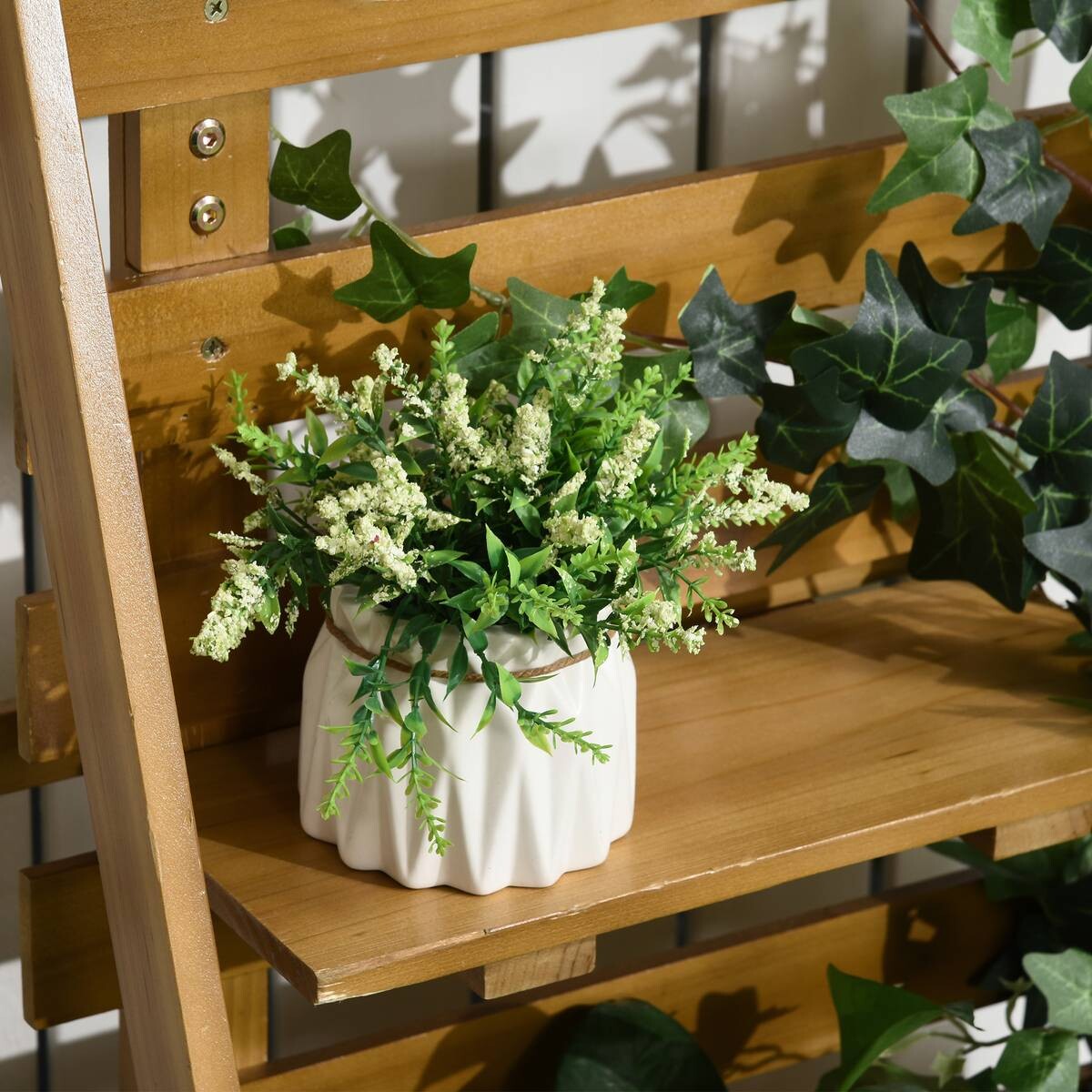 Outsunny Gartenbeet mit Rankgitter B/H/L: ca. 39x160x63 cm