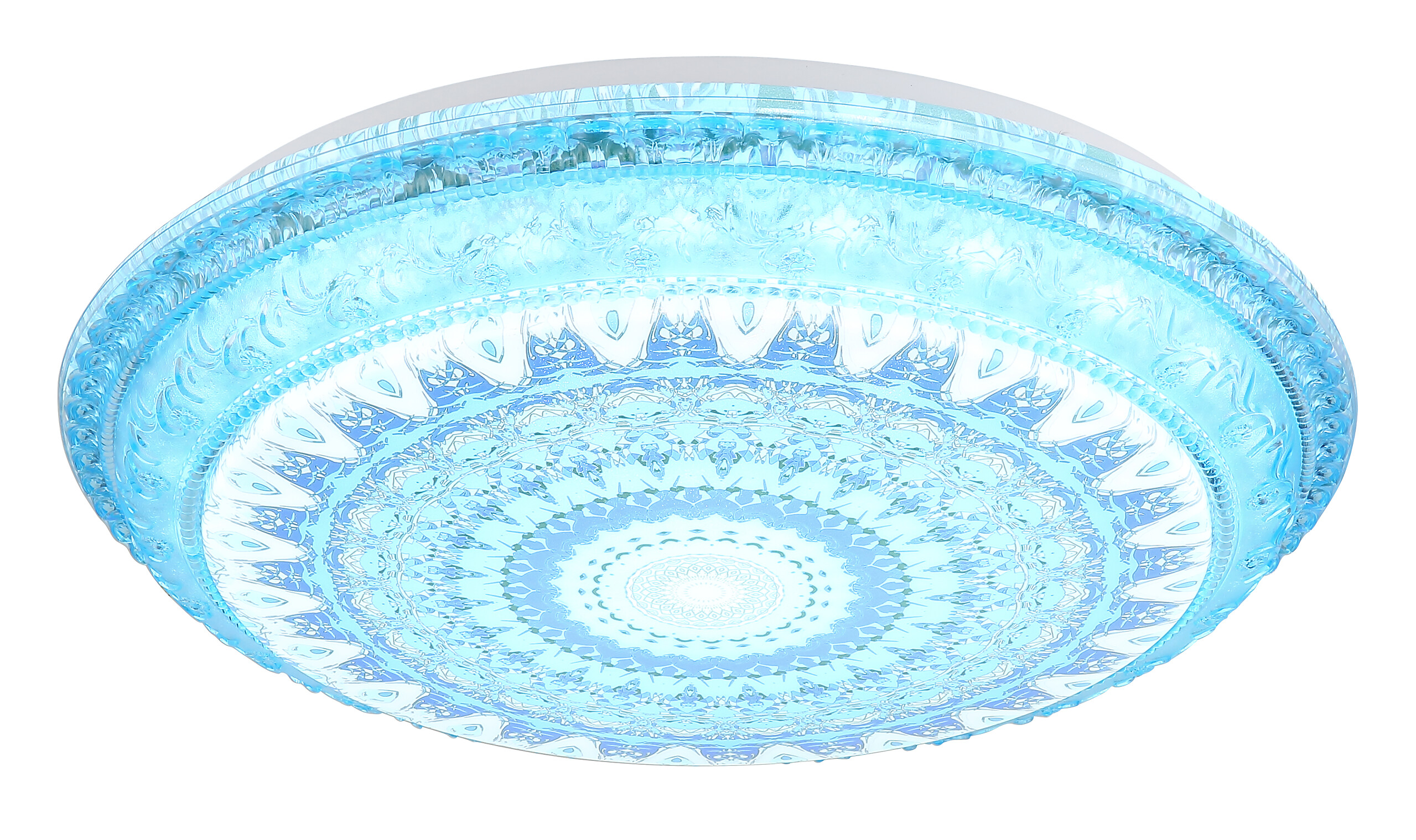 GLOBO LED-Deckenleuchte blau Metall Kunststoff H/D: ca. 8,5x39 cm