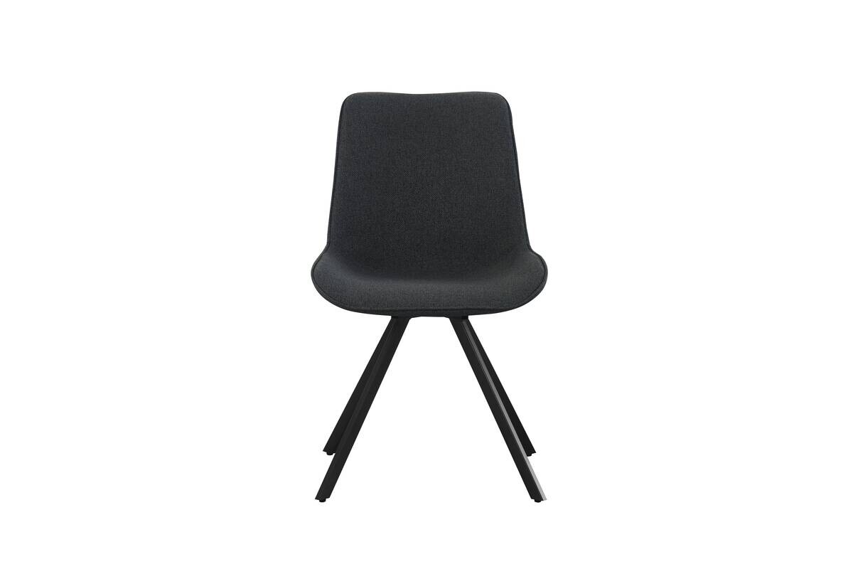 Drehstuhl EMILIA, 2er Set anthrazit Webstoff B/H/T: ca. 52x85x61 cm