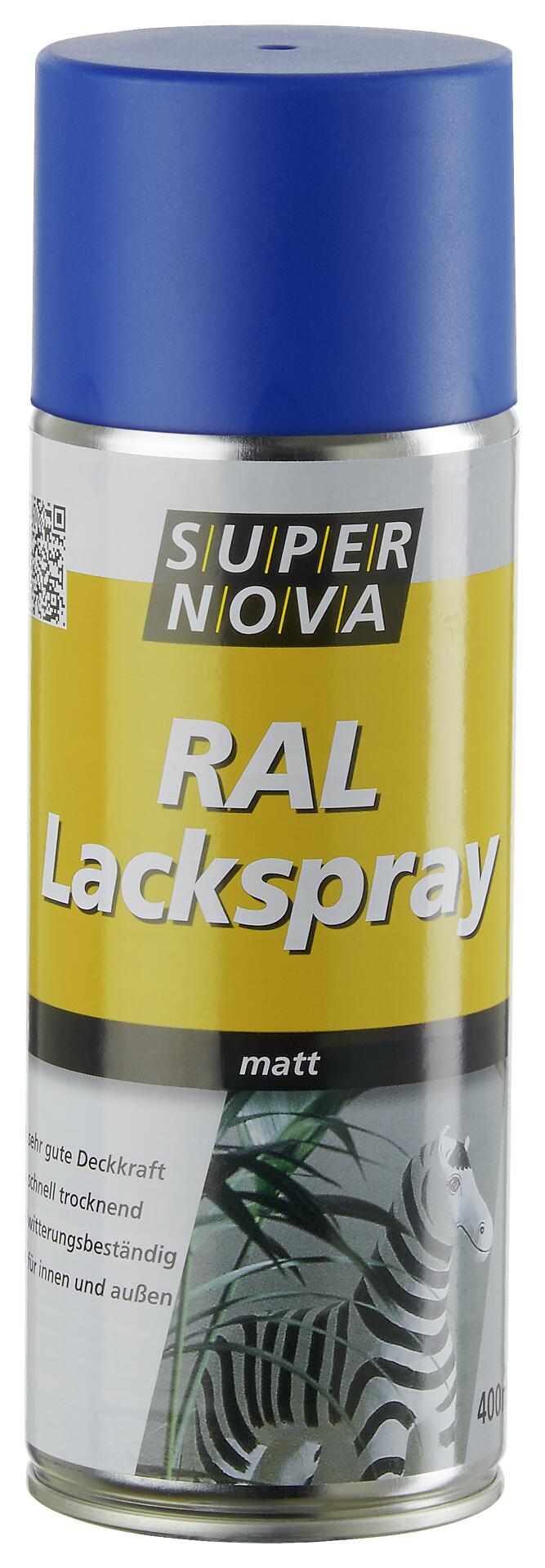 Super-Nova Lackspray enzianblau matt ca. 0,4 l