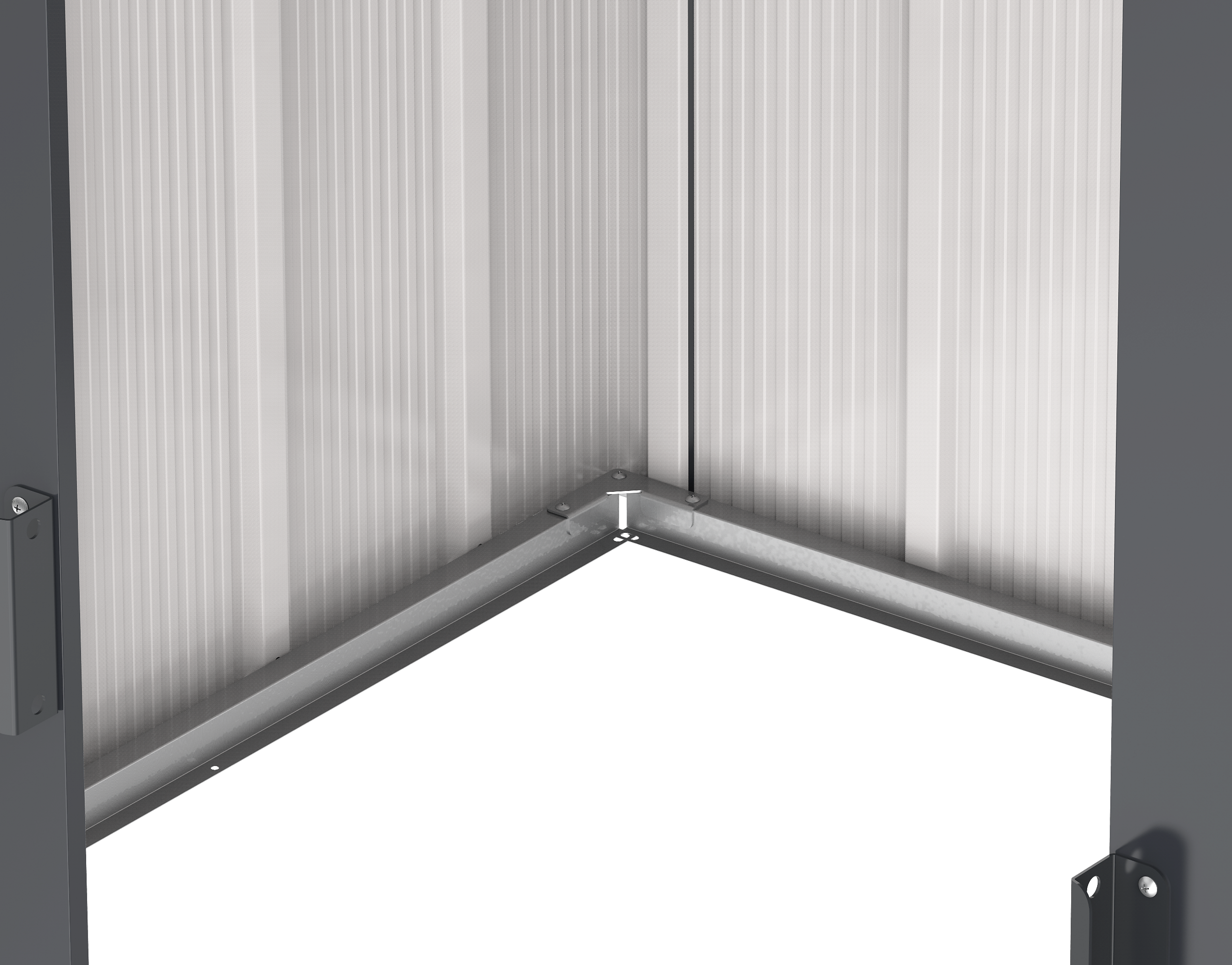 VCM Gerätehaus anthrazit B/H/L: ca. 202x181x174 cm