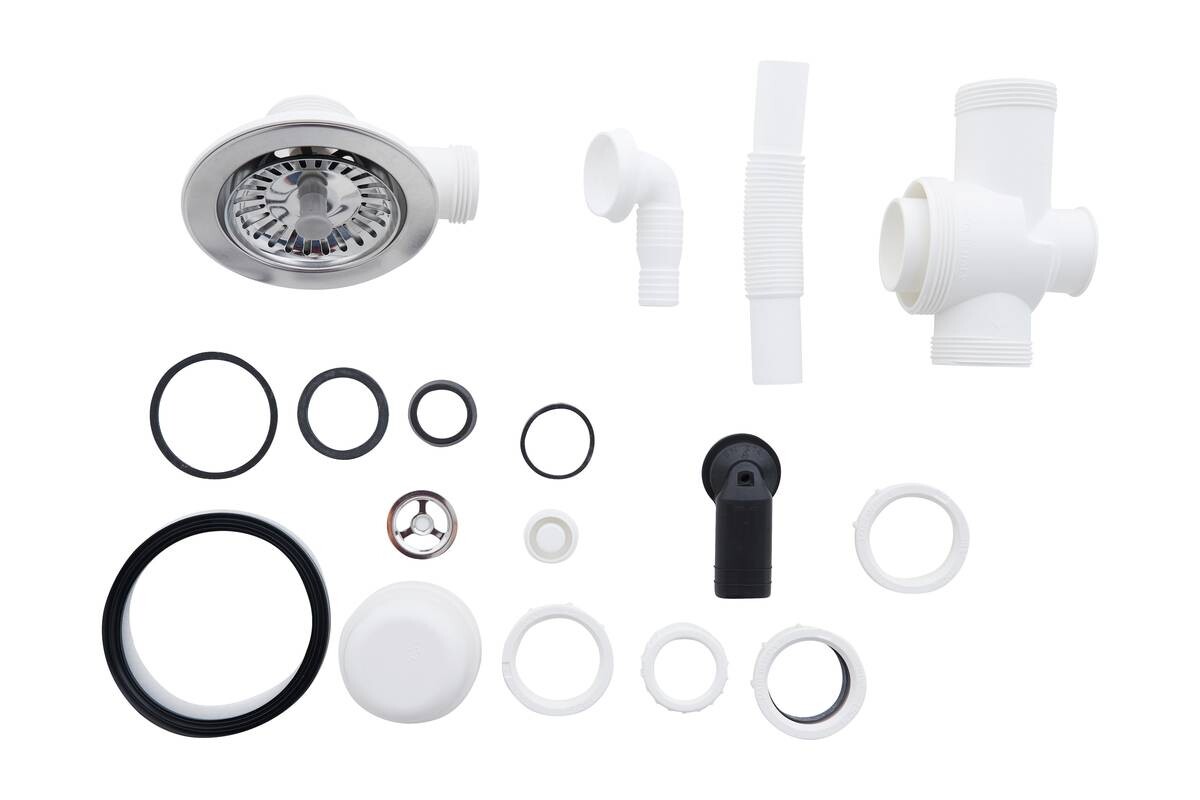 Respekta Einbauspüle Boston 86 x 50 S schwarz Mineralite B/H/T: ca. 86x20x50 cm