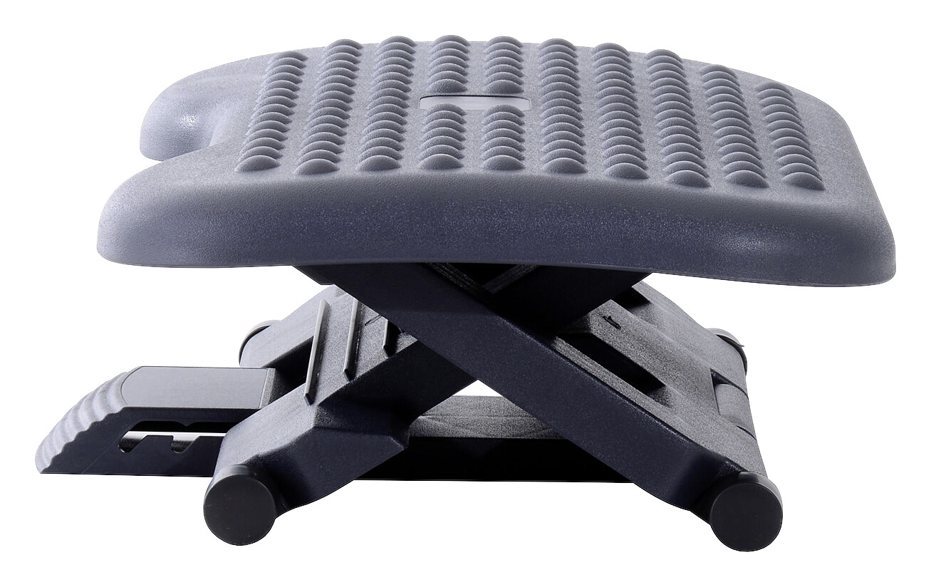 HOMCOM Fußstütze höhenverstellbar dunkelgrau