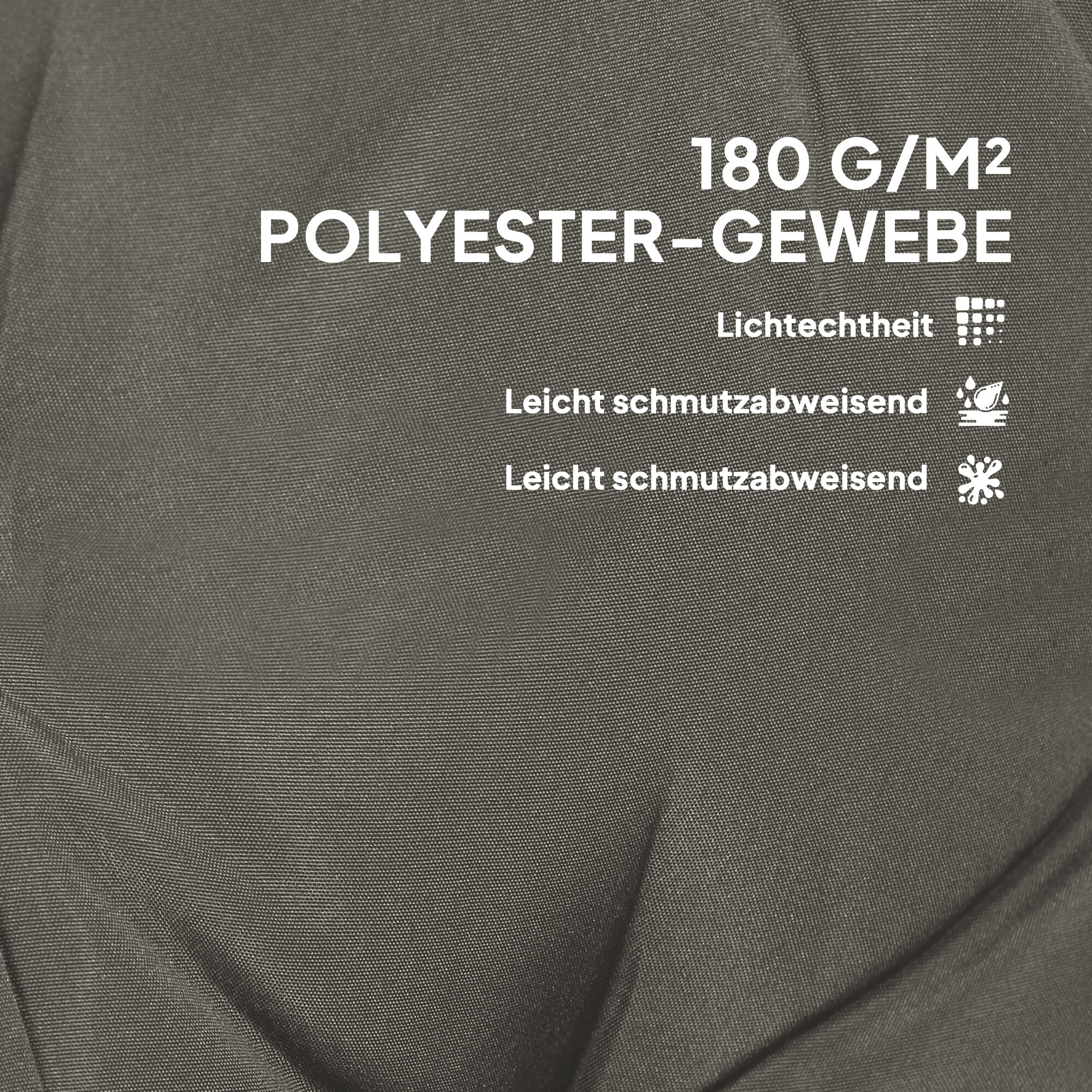 Outsunny Sitzkissen 4er Set hellgrau Polyester B/H/L: ca. 50x5x108 cm