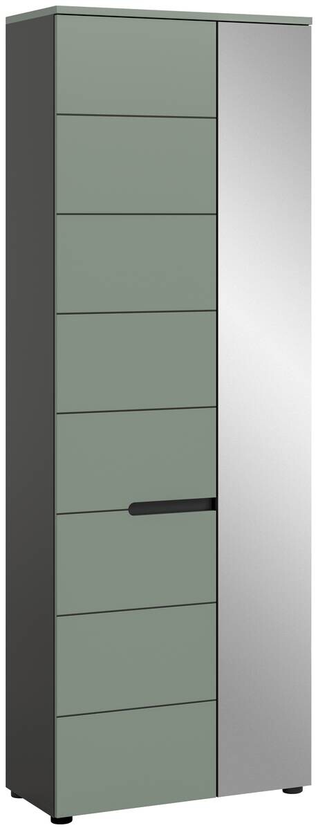 Garderobenschrank Canu grün basaltgrau Nachbildung B/H/T: ca. 190x65x37 cm