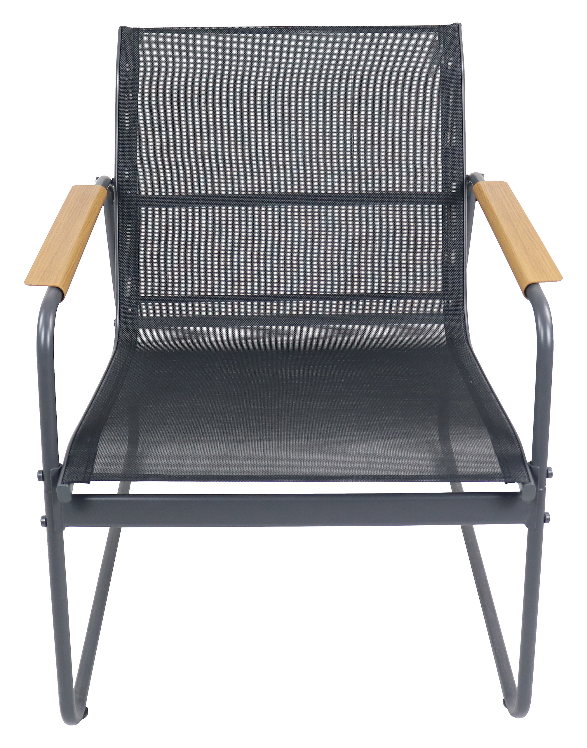 VCM Gartensitzgruppe Lexila schwarz Textilene B/H/L: ca. 110x76x74 cm