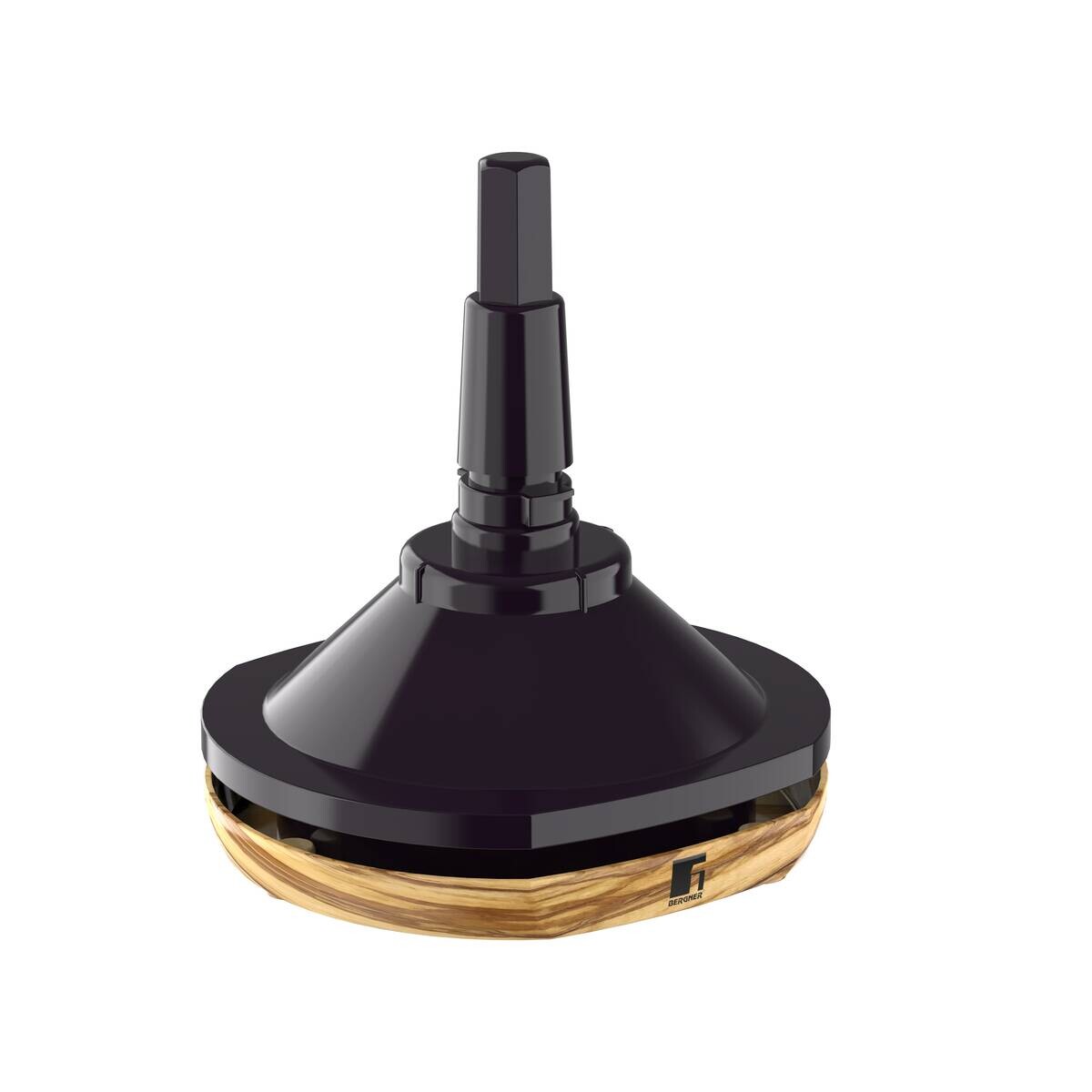 BERGNER Zitruspresse OLIVAR schwarz Glas B/H/L: ca. 17x21,5x21 cm