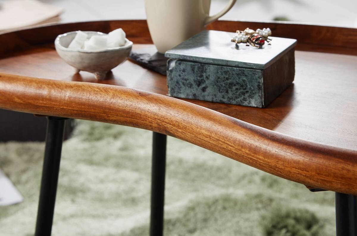 Wohnling Couchtisch braun B/H/T: ca. 71x42x40 cm