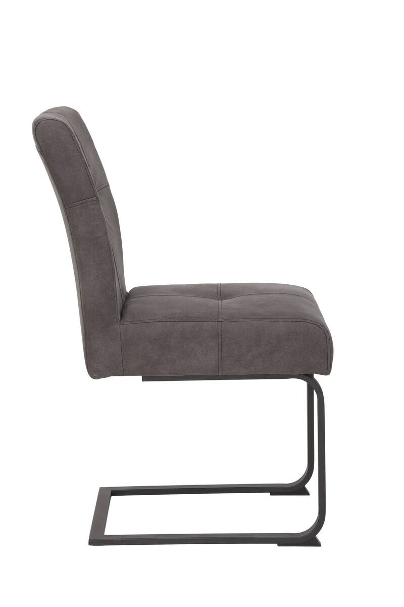 Essgruppe Luise I anthrazit Microfaser B/H/T: ca. 160x76x80 cm