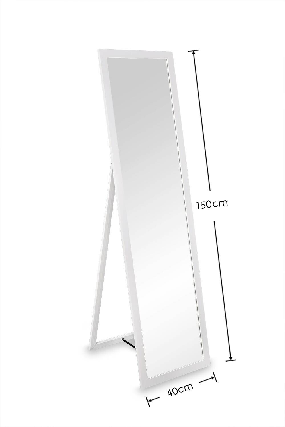 Standspiegel Scarlett weiß B/H/T: ca. 40x150x2 cm