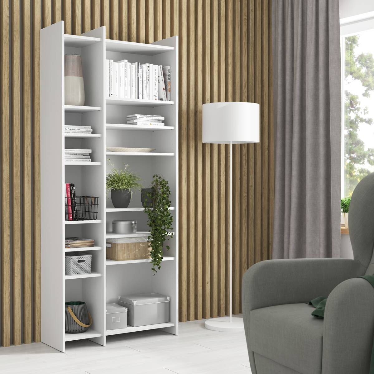 Regal Samy weiß B/H/T: ca. 80x191x32 cm Regal Samy weiß B/H/T: ca. 80x191x32 cm