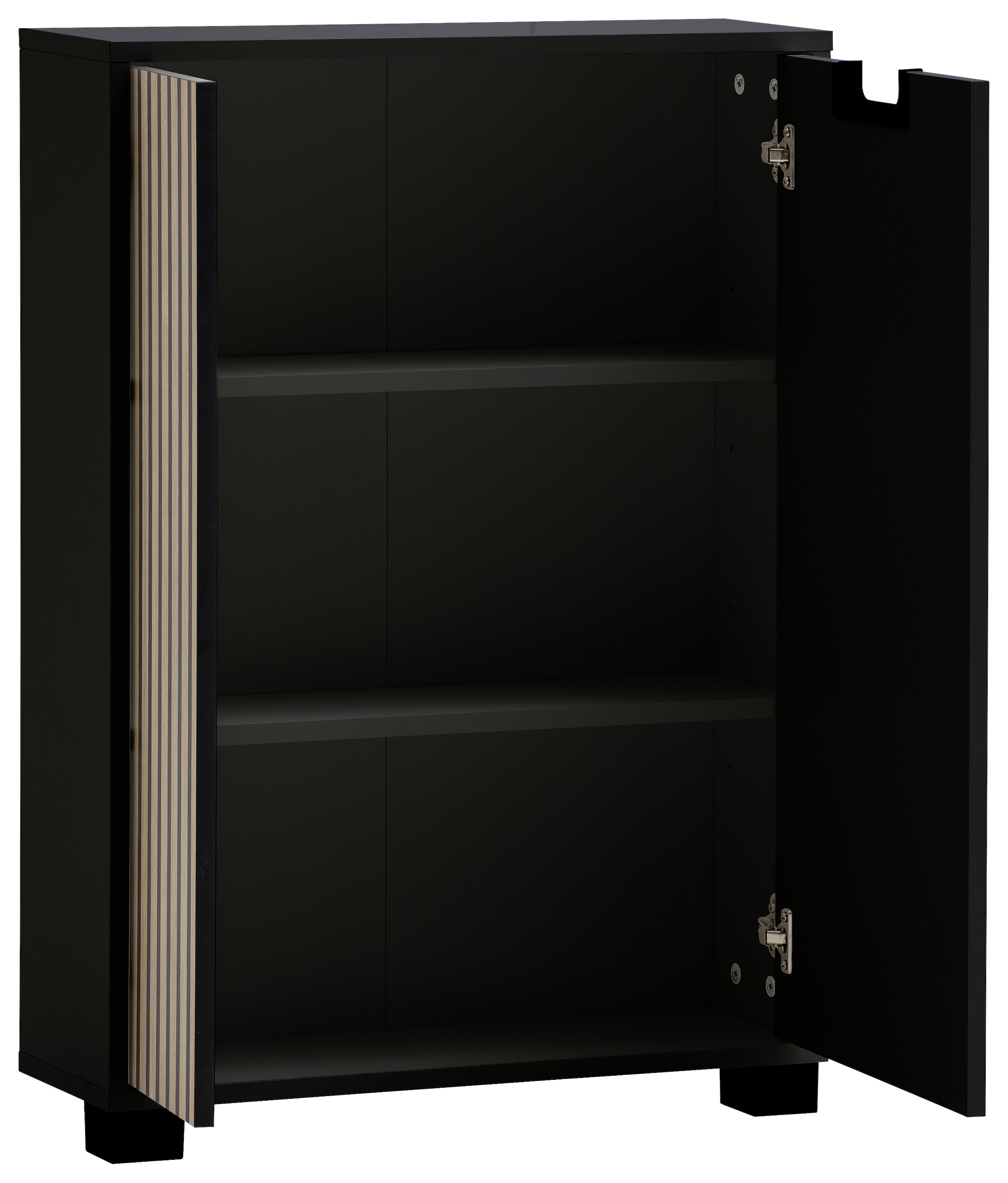 Unterschrank Ryker schwarz matt B/H/T: ca. 59,8x85,2x19,55 cm