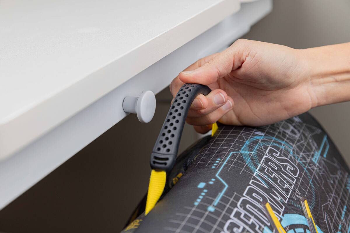 Schreibtisch Frederik weiß pulverbeschichtet B/H/L: ca. 60x56x100 cm