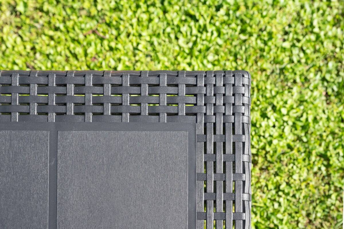 ProGarden Tisch Queen anthrazit Kunststoff B/H/L: ca. 90x72x220 cm