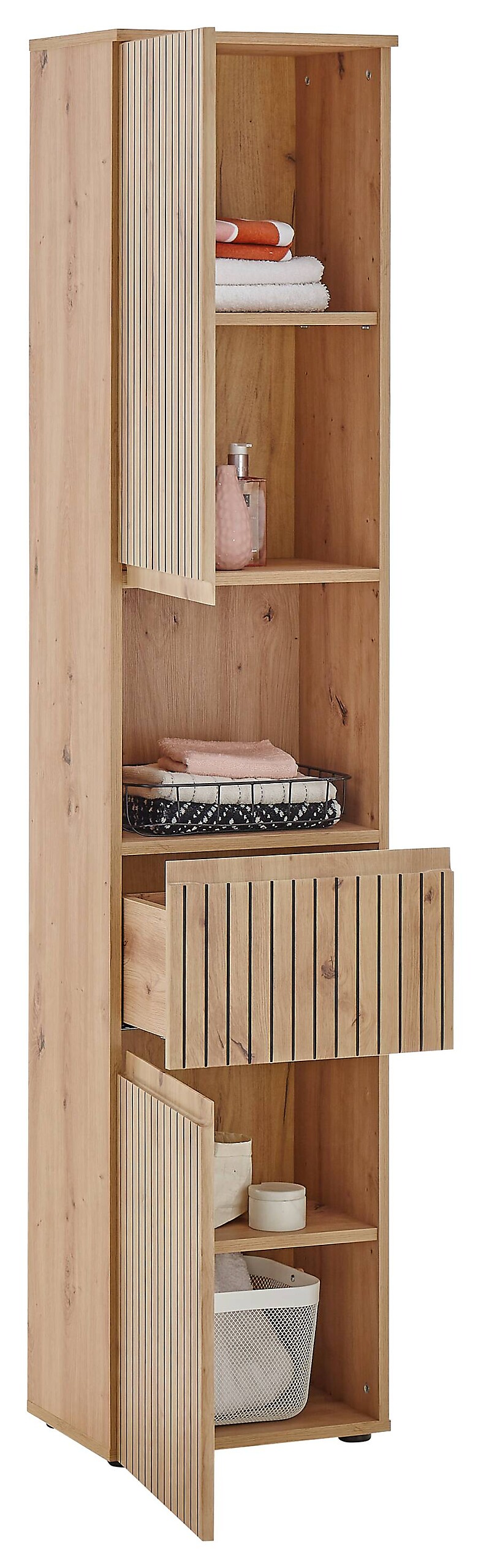 Hochschrank Austin Artisan Oak Nachbildung B/H/T: ca. 40x136x31 cm