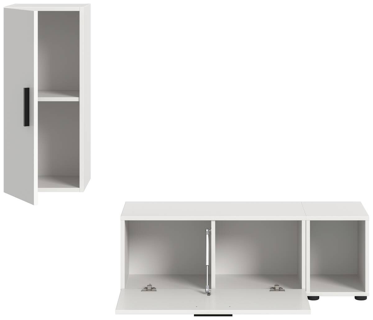 Wohnwand-Set TheOne weiß B/H/T: ca. 75x32x34 cm