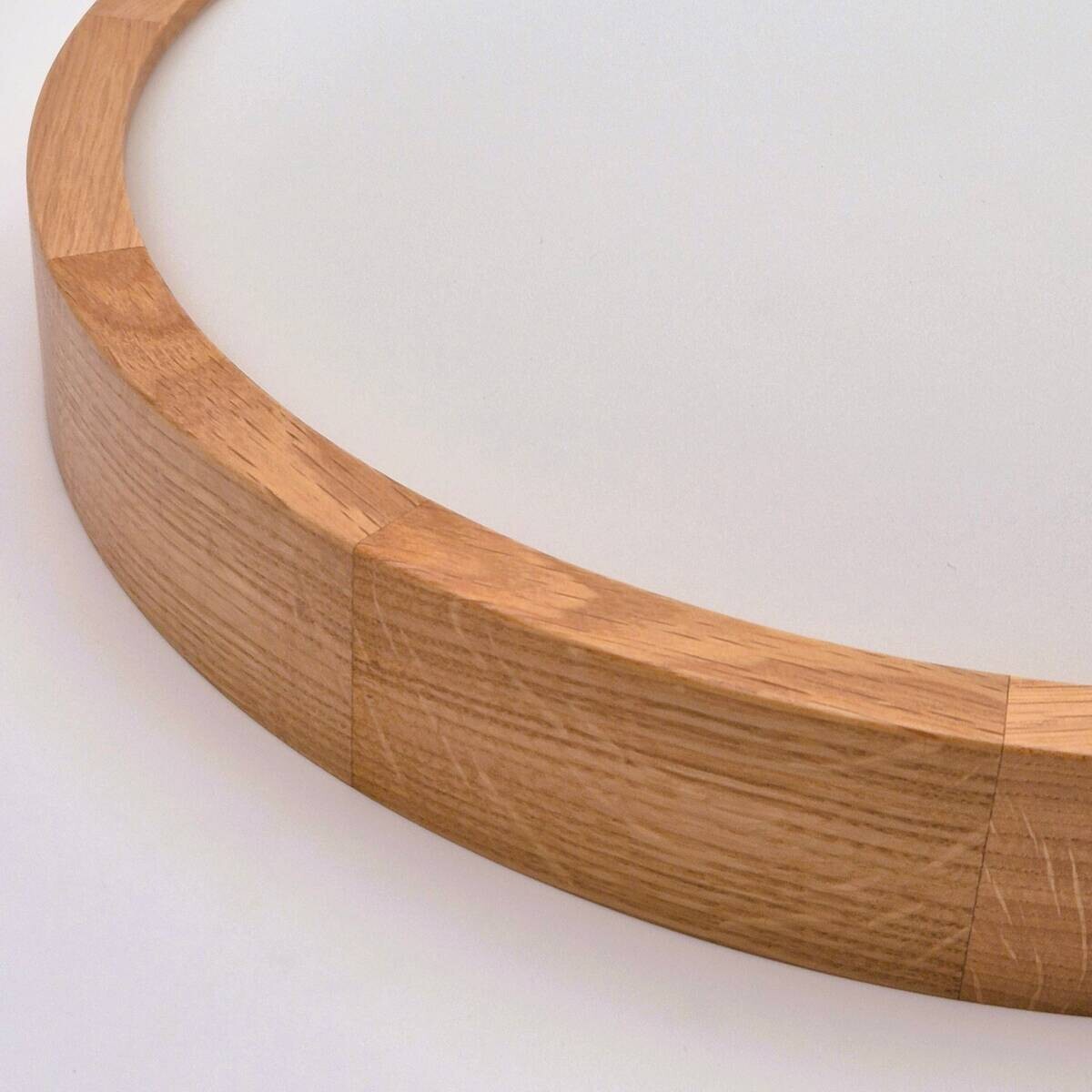 Lamkur Deckenleuchte ANELLO 41308 Eiche Glas Holz H/L: ca. 8x47 cm E27 3 Brennstellen