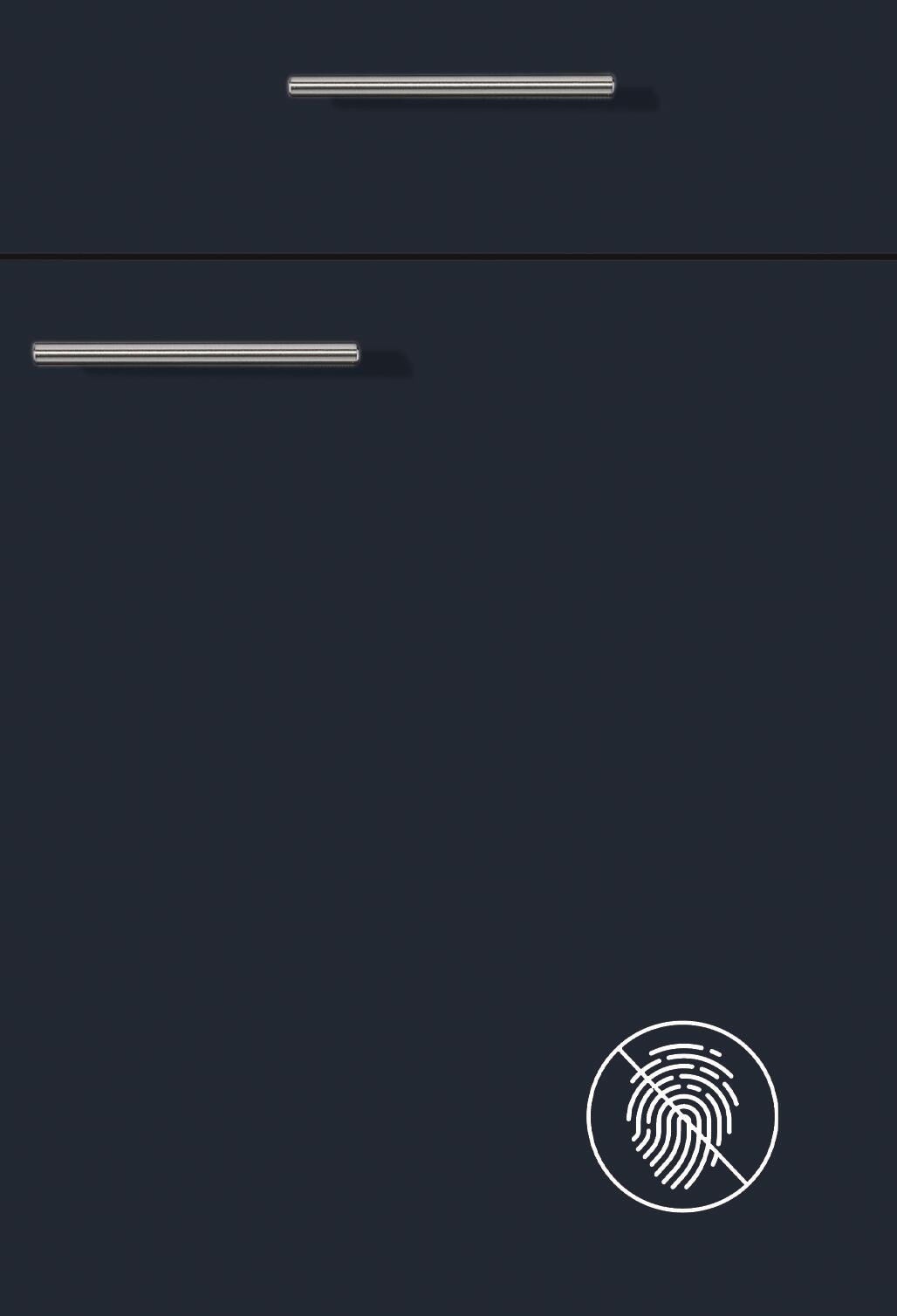 pino Küchenblock PN210 Graphit supermatt B/H/T: ca. 280x220,6x60 cm