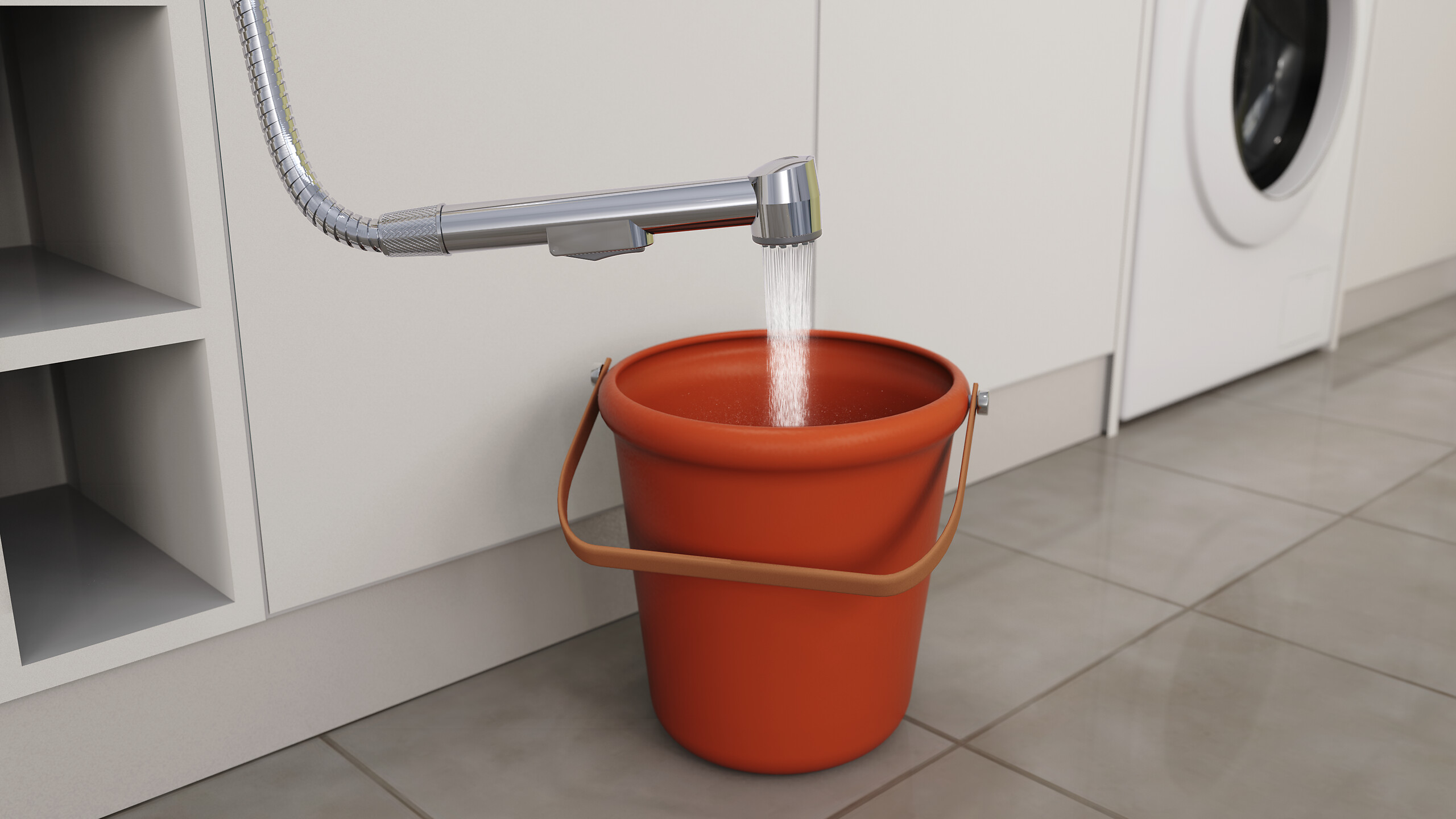 Eisl Waschbeckenbrause-Set Chrom B/H/L: ca. 3,3x18x150 cm