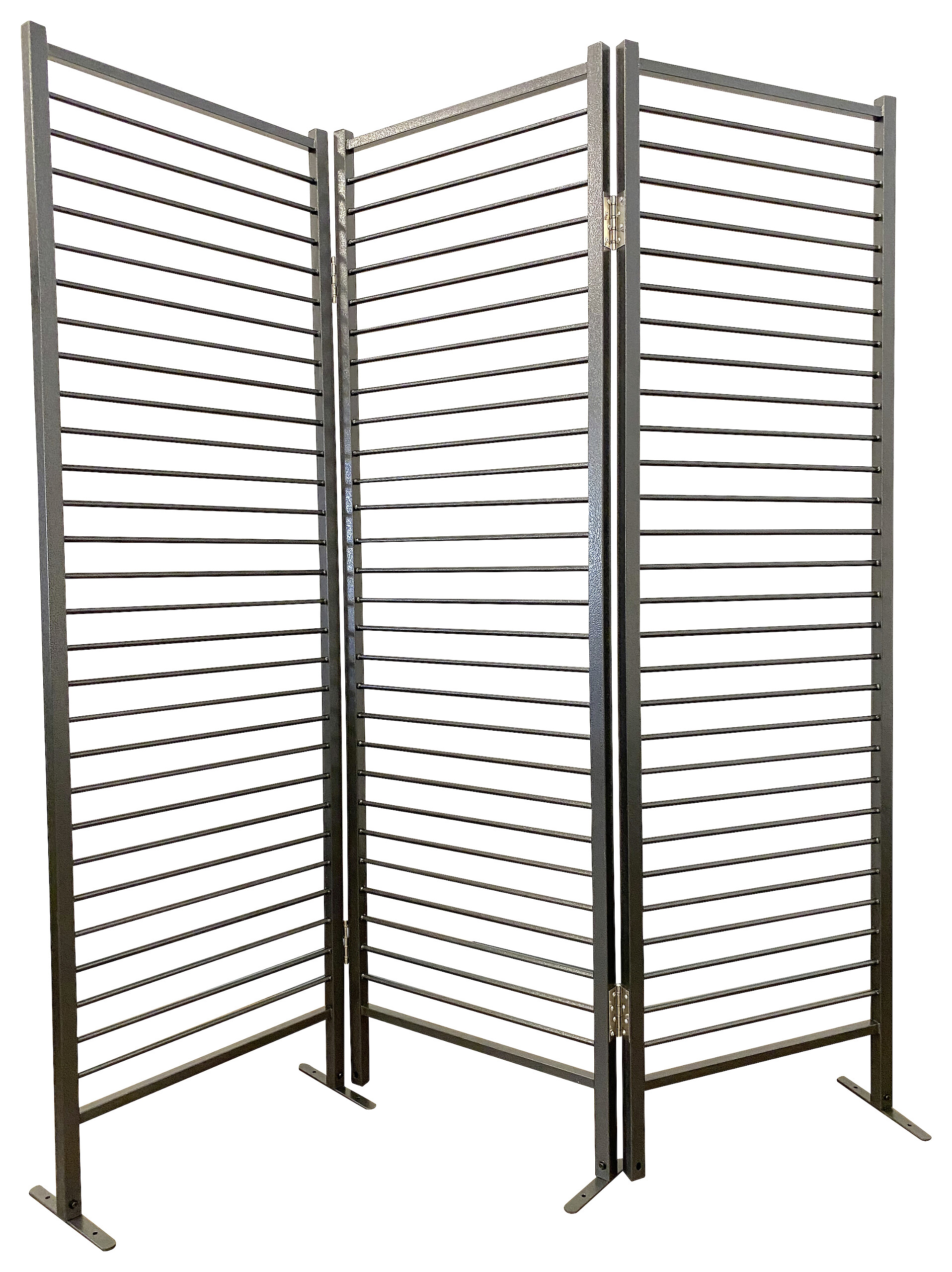 Grasekamp Paravent Venecia anthrazit Stahl B/H/L: ca. 25x195x180 cm