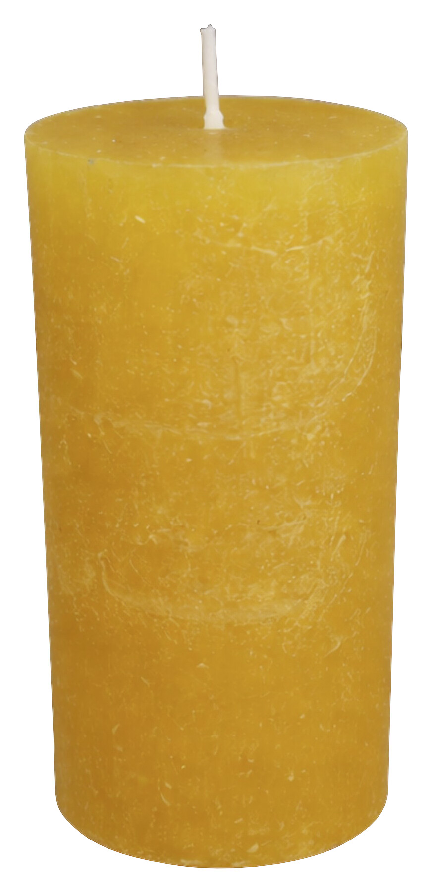 Stumpenkerze orange H/D: ca. 12x6,8 cm