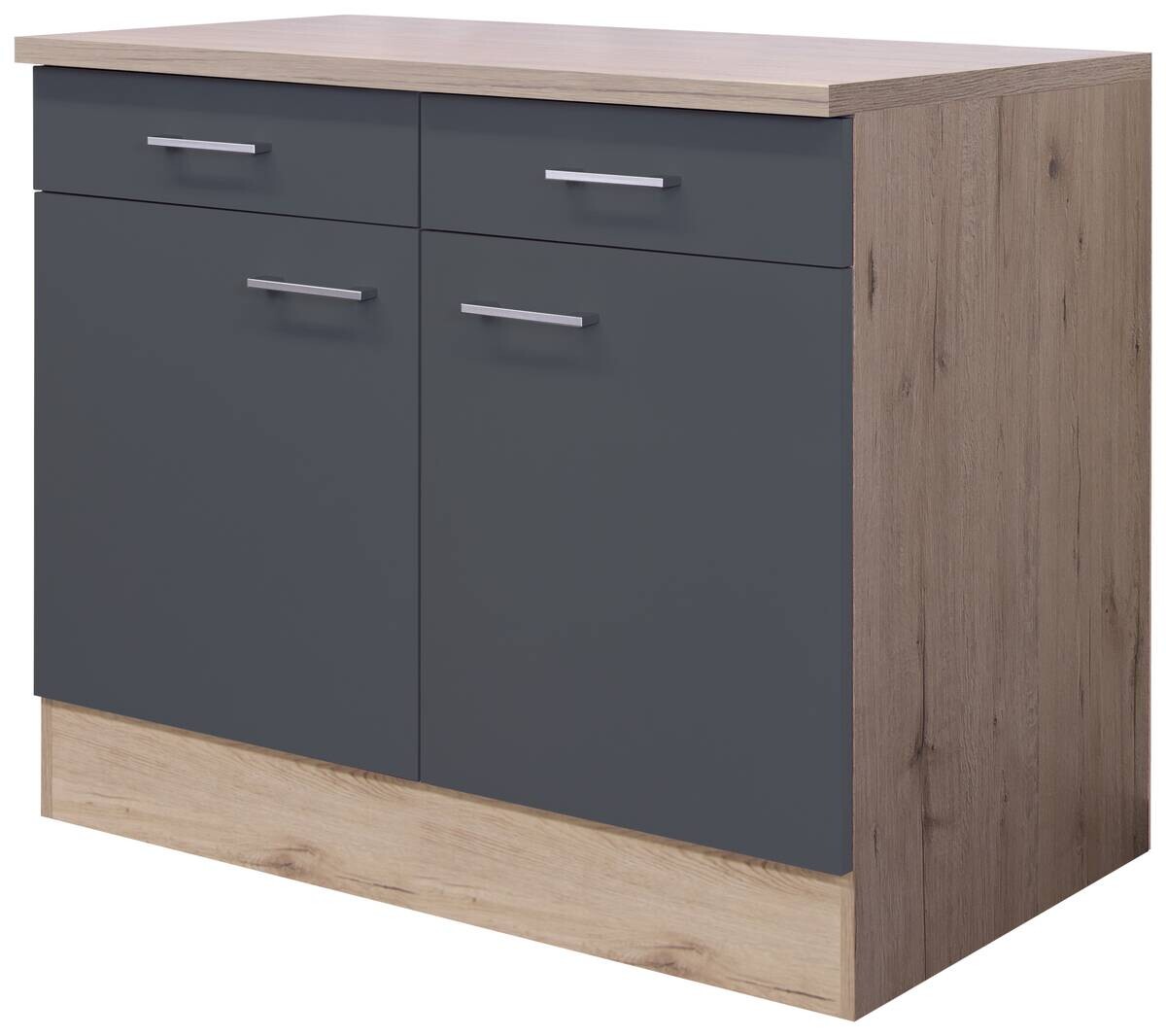 Unterschrank Morena grau matt B/H/T: ca. 100x85x60 cm