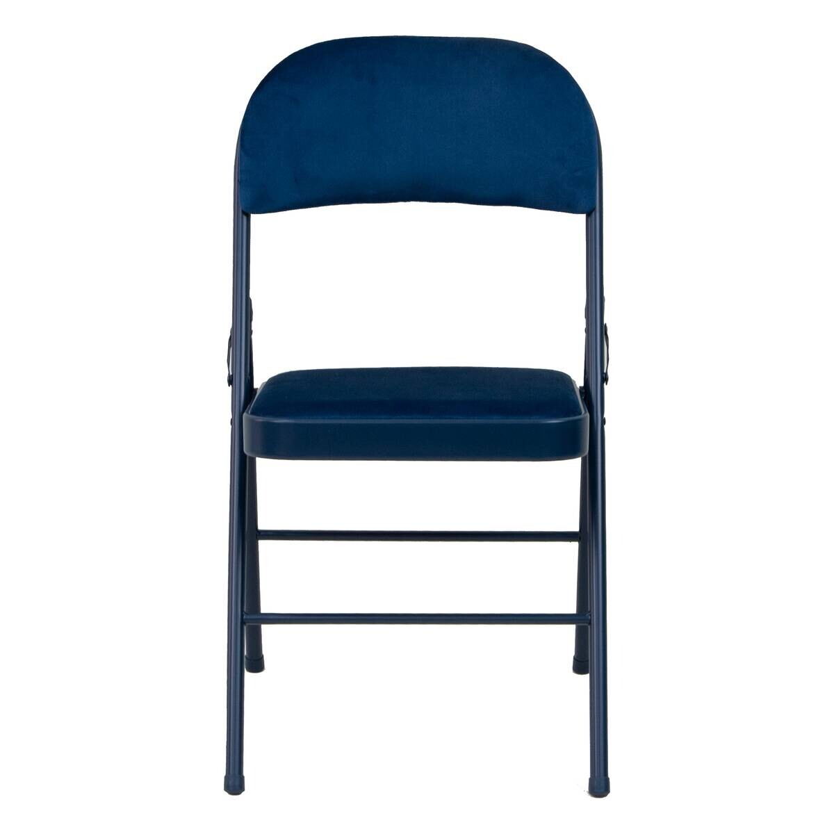 Klappstuhl Sören blau Samtoptik B/H/T: ca. 46,5x79x47 cm