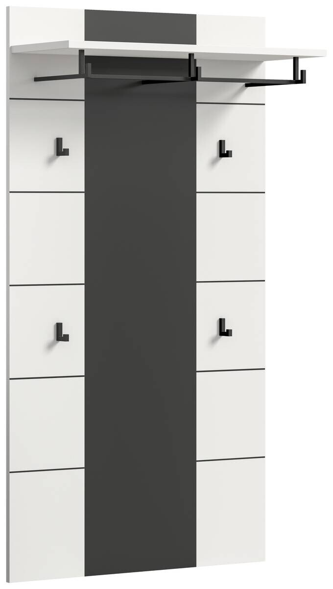 Paneel Canu basaltgrau Nachbildung weiß B/H/T: ca. 80x141x29 cm