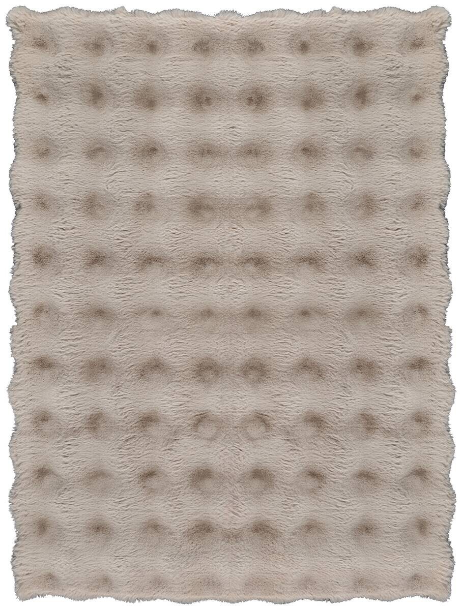 Fellimitat Big Bubble taupe B/L: ca. 80x150 cm