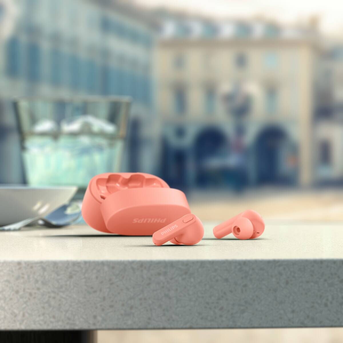 Philips Kopfhörer mit MikrofonTrueWireless rosa B/H/L: ca. 4x15,2x9,6 cm