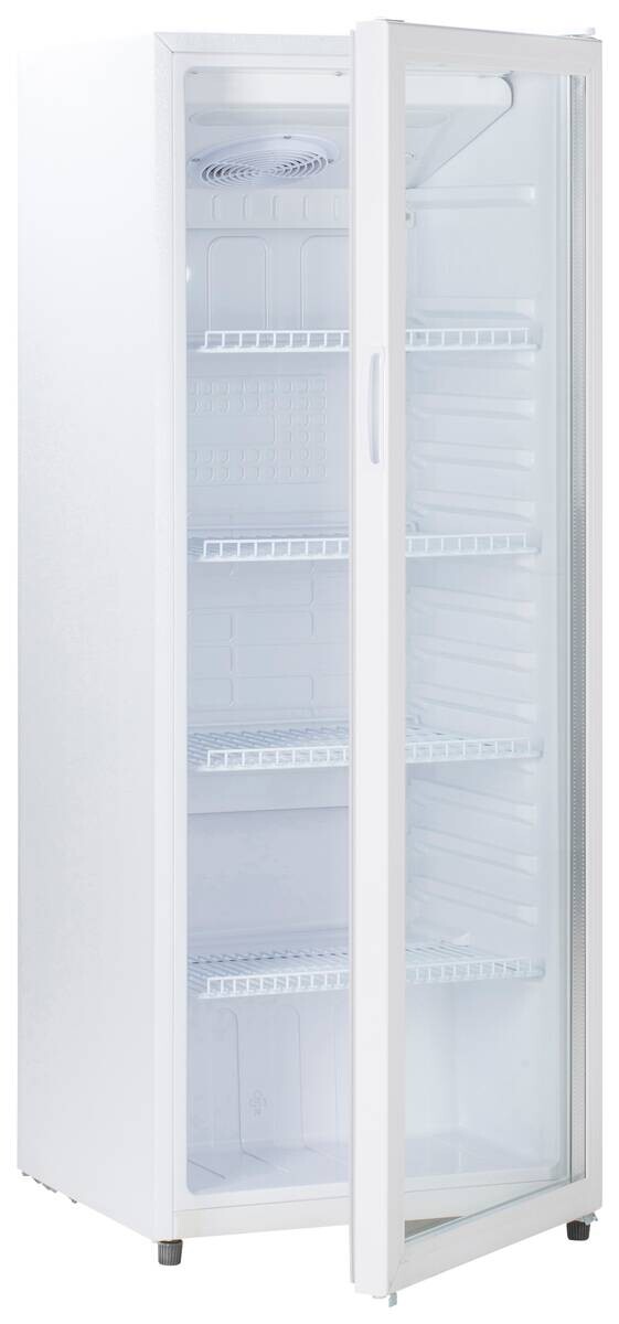 POCOline Glastürkühlschrank GTK144-235 DW weiß B/H/T: ca. 54x144x55 cm
