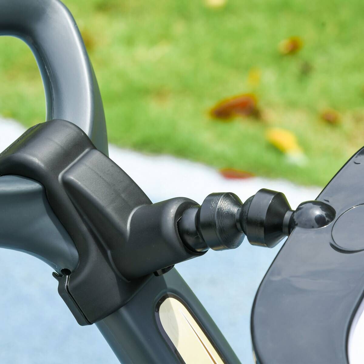 AIYAPLAY Baby-Schiebeauto weiß B/H/L: ca. 39x90x96 cm