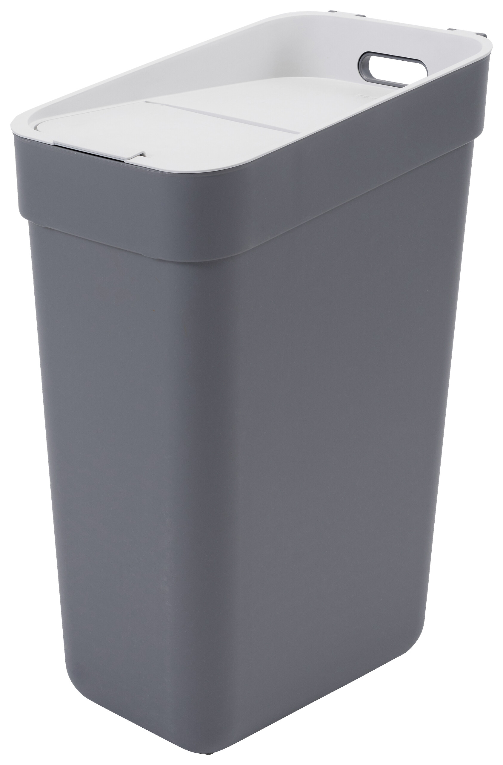 Curver Abfalleimer dunkelgrau B/H/L: ca. 24,6x55,1x36,7 cm