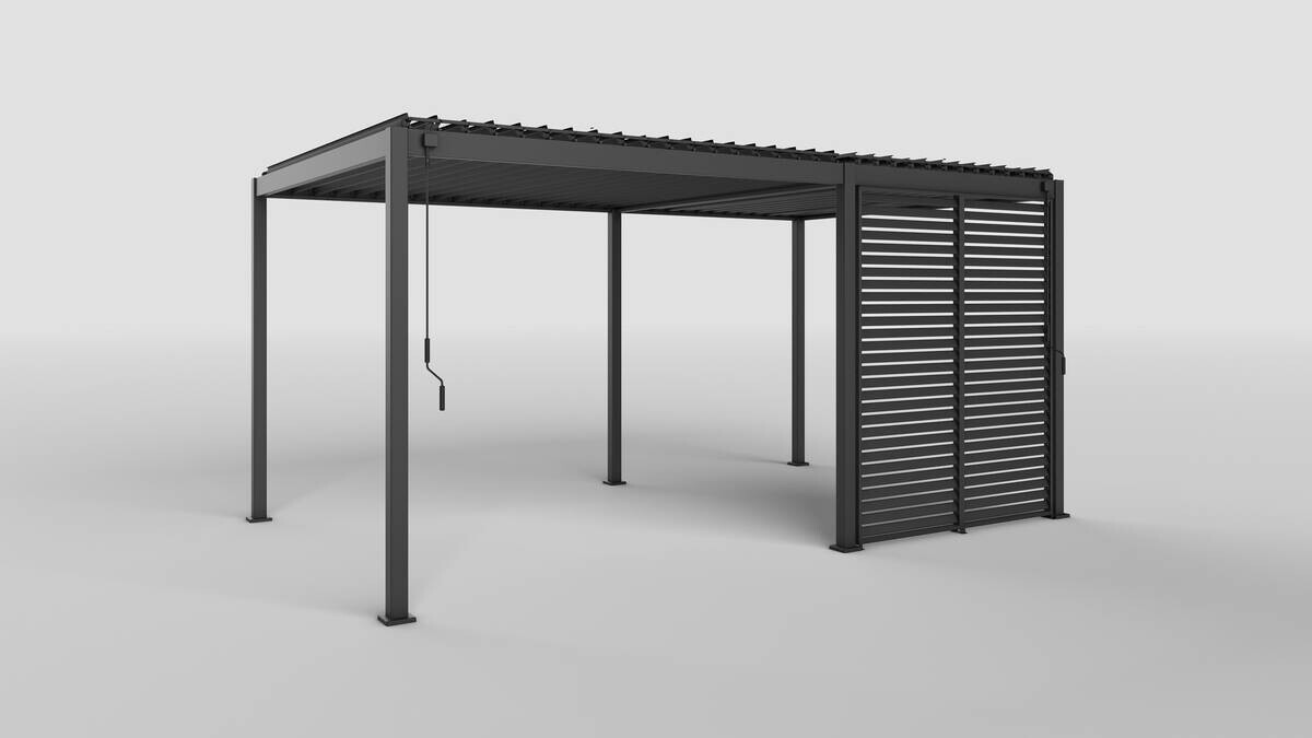 Mirador Seitenteil für Pergola anthrazit Aluminium B/H: ca. 93x240 cm